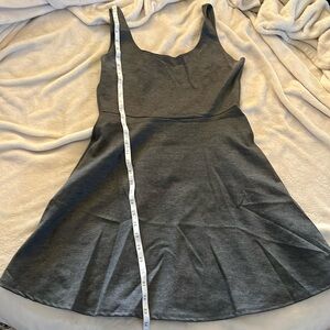 Rolla Coaster Dark Grey Skater Fit Stretch Dress